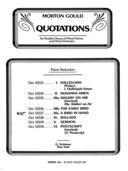 Bird In Hand from Quotations with Orchestra 
