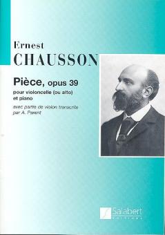 Piece Op. 39 Vc/pno Or Vn Or Va Includes 1 Ea Part 
