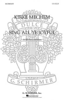 Sing All Ye Joyful Piano 