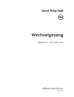 Wechselgesang 