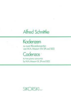 Cadenzas for 2 Piano Concertos by W. A. Mozart (K 39/K 503) 