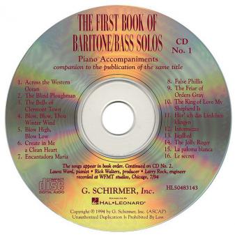 First Book of Baritone/Bass Solos 