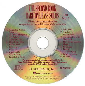 Second Book of Baritone/Bass Solos 