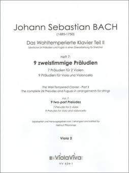 Wohltemperiertes Klavier Part 2, Vol. 7: Two-part Preludes 