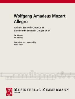 Allegro based on the sonata C major K.14 Standard