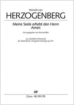 Meine Seele erhebt den Herrn op. 81,I5 Standard