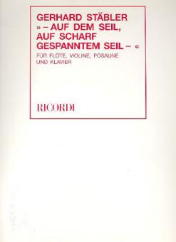 Auf dem Seil, auf scharf gespanntem Seil 