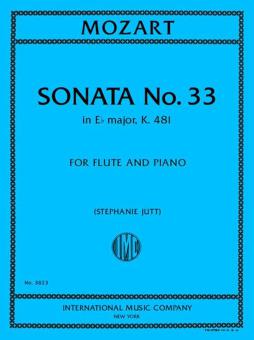 Sonata No. 33 in E flat major K. 481 