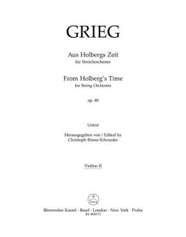 From Holbergs Time op. 40 