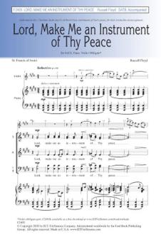 Lord, Make Me an Instrument of Thy Peace Standard