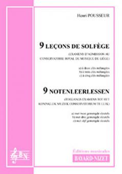 9 leçons de solfège d'examens - Accompagnement 