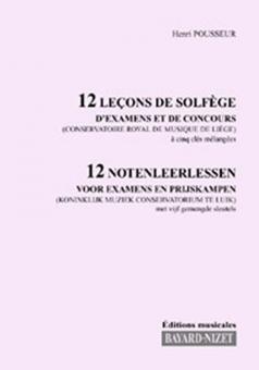 12 leçons de solfège de concours - Chant 5 clés 