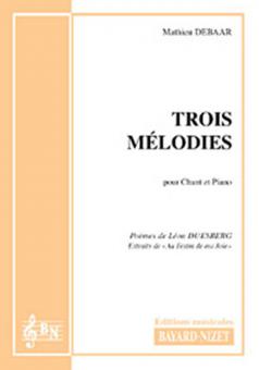 3 mélodies de Léon Duesberg 