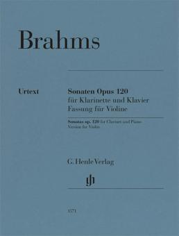 Sonatas op. 120 for Clarinet and Piano 