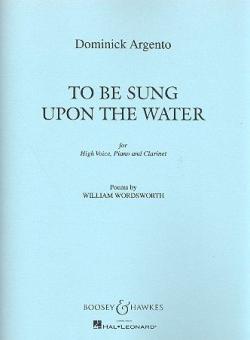 To be sung upon The Water 