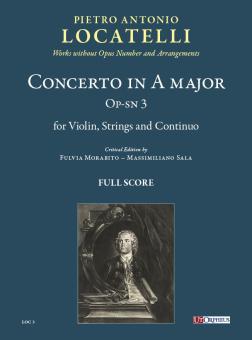 Concerto in A major op-sn 3 