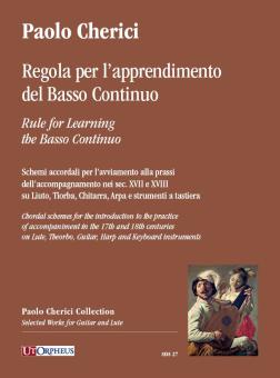 Rule for Learning the Basso Continuo 