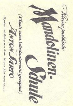 Kleine praktische Mandolinenschule 