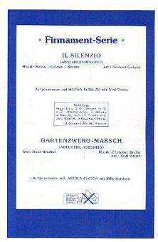Abschiedsmelodie (Il Silenzio) und Gartenzwerg-Marsch 