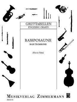 Fingering Table for Trombone (bass) Standard
