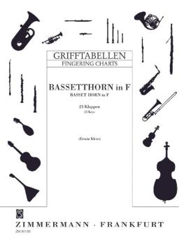 Fingering Table for Basset Horn 
