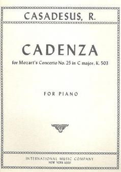 Cadenzas to Mozarts Concerto No. 25 KV503 