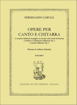 Opere per canto e chitarra volume I 