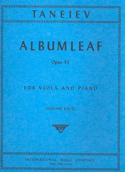 Album Leaf op. 33 