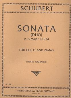 Sonata (Duo) in A major, D. 574 