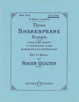 3 Shakespeare Songs op. 6 