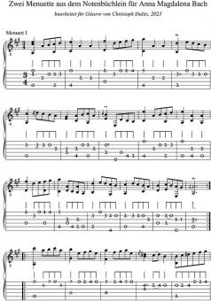 2 Menuets from the Notebook for Anna Magdalena Bach 