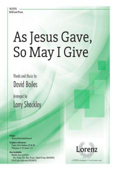 As Jesus Gave, So May I Give 