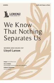 We Know That Nothing Separates Us 