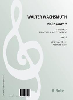 Violin concerto in one movement op.24 