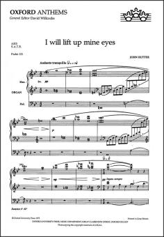 I will lift up mine eyes 