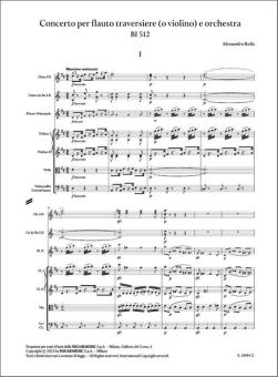 Concerto for flute (or violin) and orchestra BI 512 
