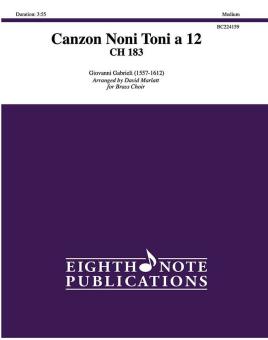 Canzon Noni Toni a 12 