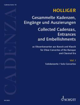Collected Cadenzas, Embellishments and Arrangements 16/1: Solo Concertos Standard
