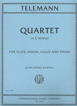 Quartet in E minor for Flute, Violin, Cello & Piano 