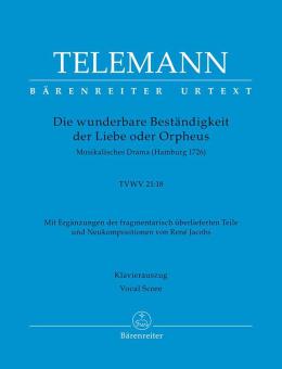 Die wunderbare Beständigkeit der Liebe oder Orpheus TVWV 21:18 Standard