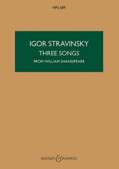 Three Songs from William Shakespeare 