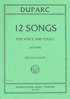 12 Songs for Medium Voice 