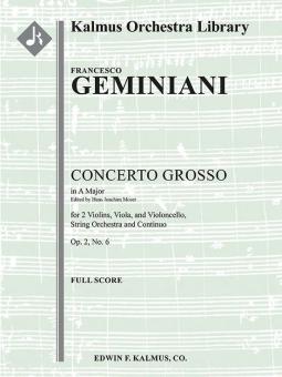 Concerto Grosso in A, Op. 2, No. 6 