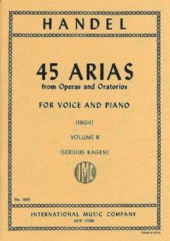 45 Arias From Operas And Oratorios Vol. 2 High Voice 