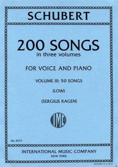 200 Songs for Low Voice Vol. 3 