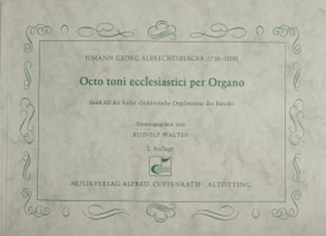 Octo toni ecclesiastici per Organo Download