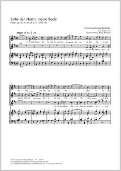 Lobe den Herrn, meine Seele Download
