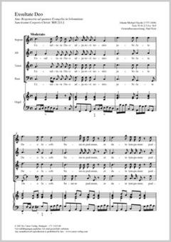 Exsultate Deo C-Dur MH 213, 1 (1775) Download