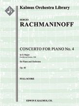 Concerto for Piano No. 4 in G minor, Op. 40 (First revised edition, 1928) 