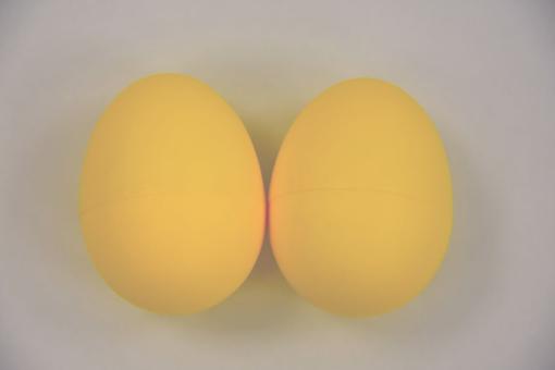 Egg Shaker - gelb, Paar 